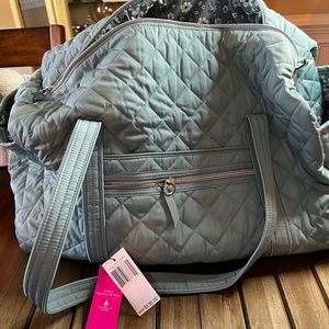 Vera Bradley Large Duffle Bag  *Discontinued Print*  Blue Oar - NWT